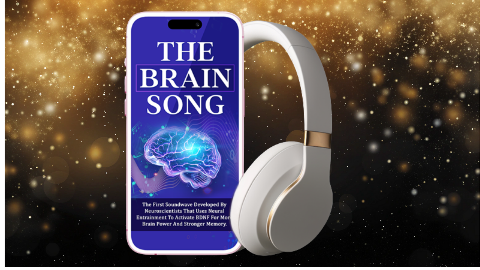 The Brain Song on Phone with Headphones